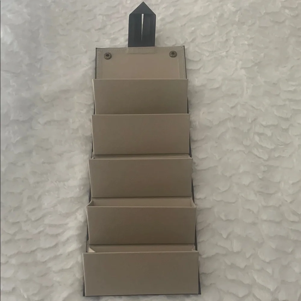 Beige Hanging Sunglass Organizer